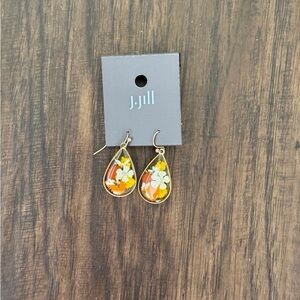 J.jill Pressed Leaves earring size 1.5”